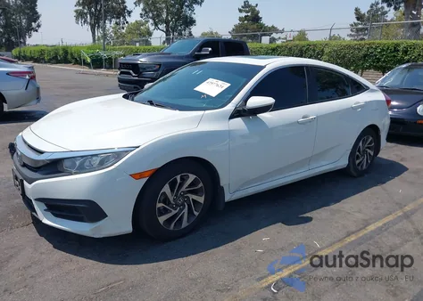 2016 Honda Civic Ex z USA, uszkodzony, nr VIN 2HGFC2F71GH555726